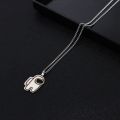 XL Among Us Space Werewolf Killing Necklace Street Internet-Famous Fashion Brand Necklace Male And Female Students Punk Disco Jumping Sweater Chain. 