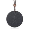 Quantum Scalar Power Energy Bio Science Negative Ions Pendant Necklace For Men Technology Volcanic Lava Jewels. 
