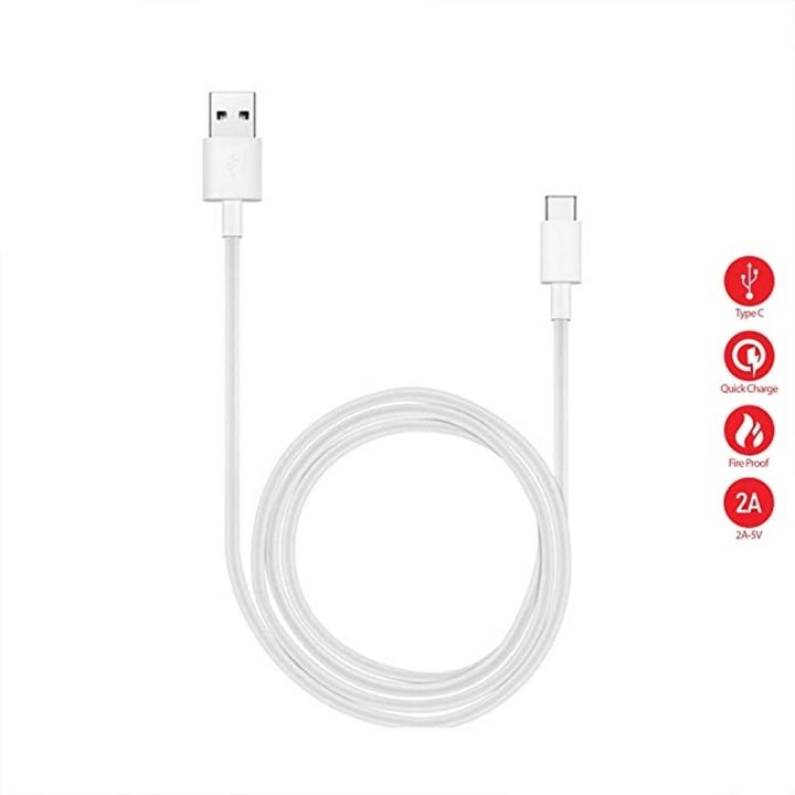 Genuine White Huawei Type C USB Data Cable For Huawei P9 / Huawei P10 / Huawei P10 Plus/Huawei Honor 8 / Huawei Nova & Other Huawei Type C Models (Bulk Packaging)