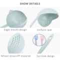 Spoon Soup - 2 In 1 Long Handle Soup Spoon Home Strainer Cooking Colander Scoop Plastic Ladle Tableware 1pcs. 