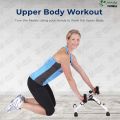 SNK FITNESS Compact Foldable Mini Pedal Exerciser - Portable Exercise Bike for Arms, Legs, and Hands - Home Gym Fitness Equipment. 