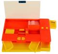 Car Geometry Box  Plastic Magnetic Jumbo Pencil Box (Red, Big Size). 
