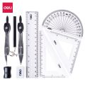 Deli - EG30695 #Drafting Set #9pcs/Metal box. 