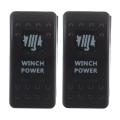 2X 12V Car Marine Boat RV Toggle Rocker Switch LED  Bar Work Fog Rear ON-OFF Winch. 