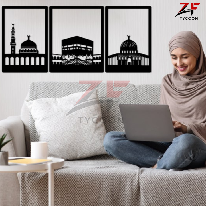 ZF Modern WallDecor Hanging Decor | 3D DIY Laser Cut Cnc | Wall Art Design Decoration | Home Decor Living Room
