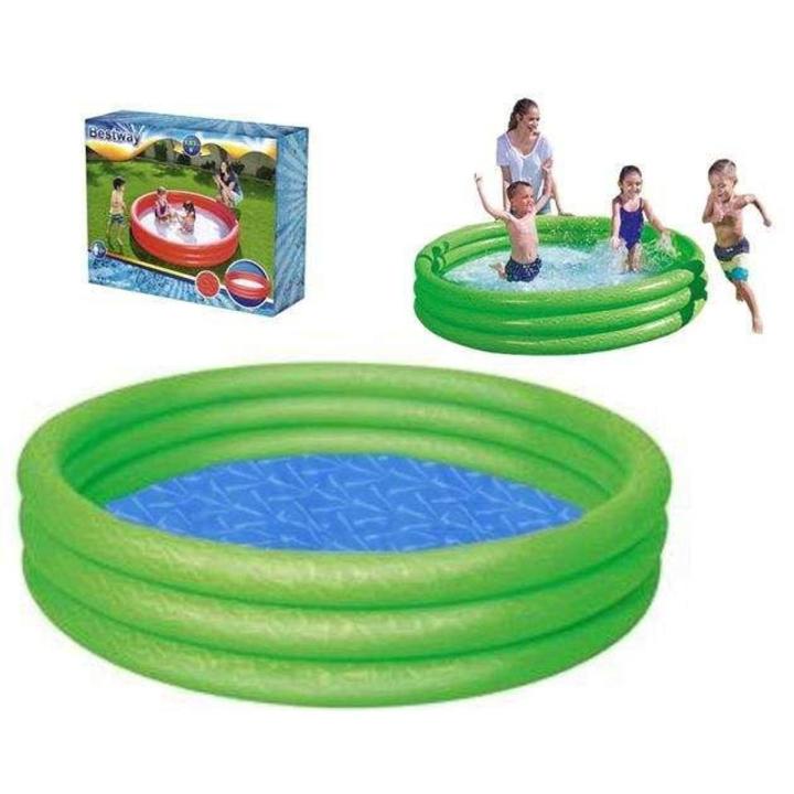 Bestway 51027 - Deep Blue Baby Pool For Kids Inflatable Kids Bath Tub For Children - 6 x  13 IN