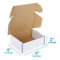 small box for packing jewellery white - Bundle of 50 - Size 4 x 4 x 2 inches - boxes cardboard boxes for gifts - shipping boxes small - small packing box corrugated boxes - draz packing material. 