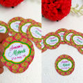 Empty Favour Cones For Sweets (12 Pcs) With Customized Stickers / Mehndi Cone / Dholki Cone / Nikkah Cones In Very Low Price Premium Quality. 