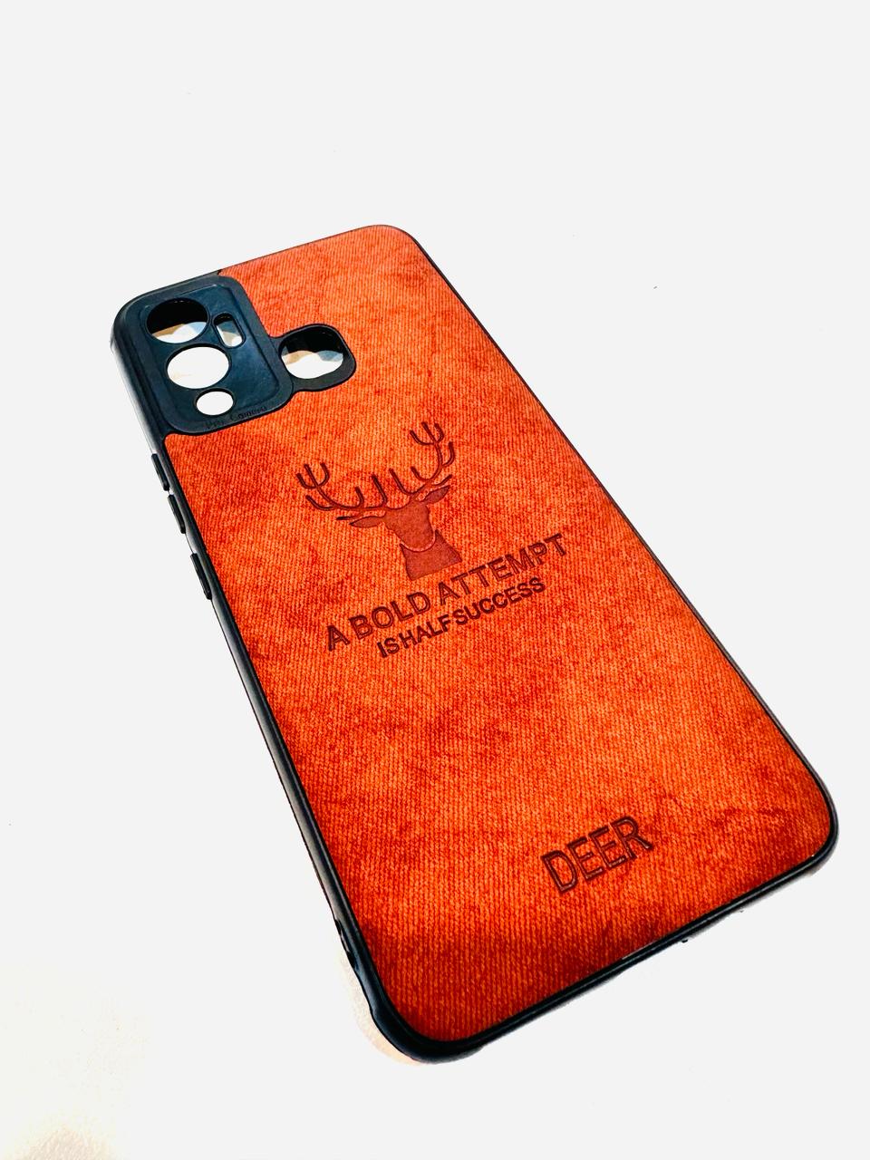 Lahore Mobile Case For Infinix Hot 12 Play Hybrid Soft TPU Deer Pattern Leather Shockproof Case Cover - Infinix Hot 12 Play Back Cover 4
