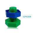 50Pcs/Set Nuts Bolts Toy Building Blocks Colorful Educational Plastic DIY Smooth Edge Bricks Toys for Toddlers. 