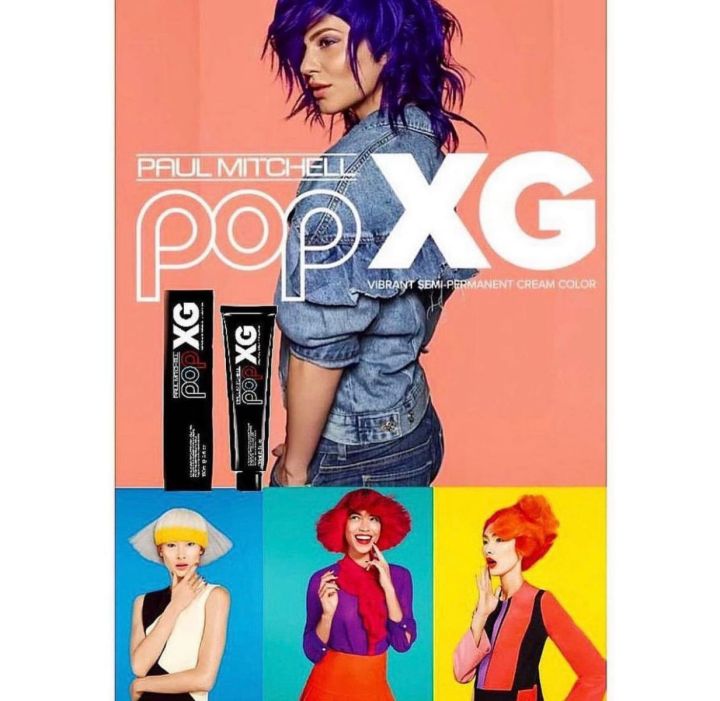 Paul%20Mitchell%E2%80%99s%20POP%20XG%20Semi%20Permanent%20Hair%20Color%20180ml%20Tube%20-%20Steel%20-%20Image%203