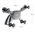 BASEUS Horizontal Screen Gravity Vehicle Car Support Holder Phone Stand FOR 4.7 INCH TO 6.5 INCH DISPLAY - Black. 