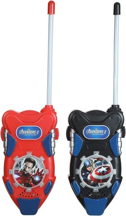 Avengers Walkie Talkie  2 pc Set For Kids 2711 Black and Red