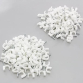 JSS Traders Box of Heavy Duty Durable Nail Cable Clips WIre clips 4mm to 14mm Nail Clips for Cable Management/Wire Management DIY And Outdoor Use Steel Nail Clips Cable Holders PVC Material DozenPack Cable Clips for Home and Office Use Cord Organizer. 