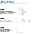 Blueshadow USB WiFi Adapter - Dual Band 2.4G/5G Mini Wi-fi ac Wireless Network Card Dongle with High Gain Antenna for Desktop Laptop PC Support Windows XP Vista/7/8/8.1/10 (USB WiFi 600Mbps). 