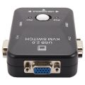 BRADOO Usb Kvm Switch Switcher 2 Port Vga Svga Switch Box Usb 2.0 Mouse Keyboard 1920X1440 Switch Box. 