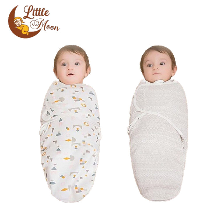 Infant Newborn Baby Hoodie Blanket Swaddle Adjustable Infant Wrap Multicolour