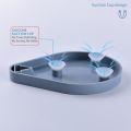 New Dish Soap Dish Leafology Decorative Drainage Soap Holder Shower with Suction Cups Anti-Collision, Plastic Self Draining Soap Saver for Bathroom, Bar Soap Tray Kitchen Sponge Holder. 