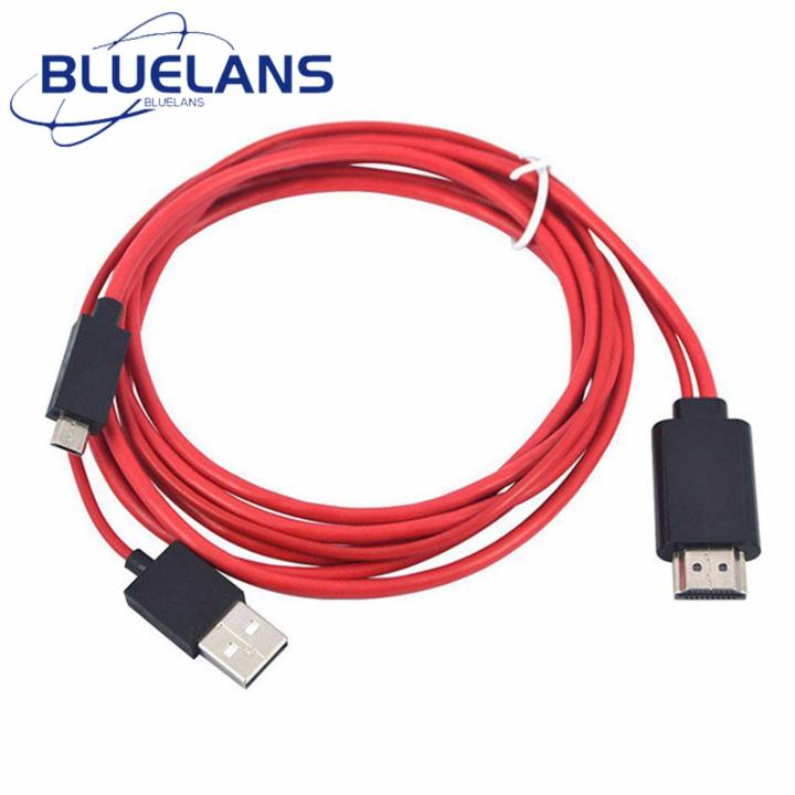 Mobile Phone Adapter Cable 1080p High Resolution Micro Usb 11-pin to Hdmi-compatible Adapter Cable for Phone Laptop Tv Screen Sync Video Converter Cord