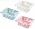 1 Pcs Adjustable Storage Basket For Fridge Plastic Basket Stretchable Food Organizer Fruit Rack Food Manager Table Storage Basket Space Saver For Food Vegetable and Spices Storage Basket Fruit Organizer Drawer Cabinet. 