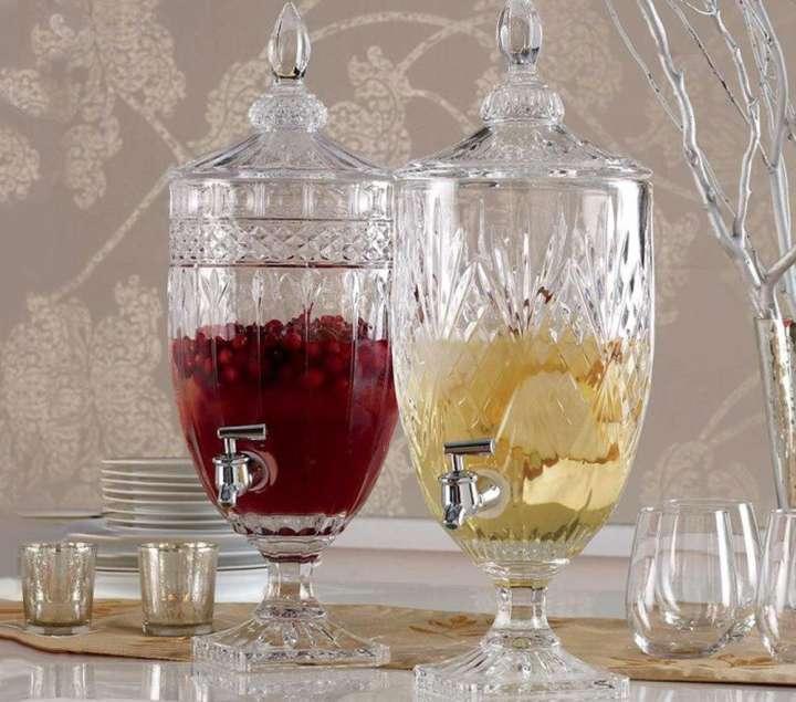 2L Glass Juice Dispenser Beverage Dispenser