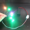 5pc Flashing Led SMD 0805 3V Blink Led Lamp Model Train Pre-soldered Micro Litz Railway Layout for Toy Gundam Lighting 60cm wire. 