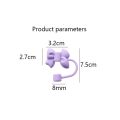 Portable Splash Proof Silicone Straw Covers Dust Proof Plugs Protector Reusable Bow Straw Cover Cap Drinking Straw Topper Accessories Bowknot Drinking Straw Tips Lids for Stanley 40/30 oz Tumbler Cups for 7-8mm Straws. 