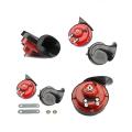 Honda Civic X Premium Heavy Super Loud Horn - Pack of 2 in Red. 