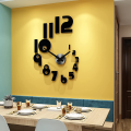 Creative Clock DIY Clock Wooden Wall Clock Living Room Home Fashion Mute Acrylic Art Decoration Wall Clock Wall Clock. 
