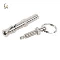 NU Ultrasonic Flute Dog Training Whistle With Key Chain Aluminium Alloy Puppy Dogs Adjustable Whistl. 