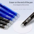 【ZOSR】33 Pcs/Set School Erasable Gel Pens Set 0.5 mm Fine Point Black/Blue/Red ink Ballpoint Pen Stationery Office Writing Supplies. 