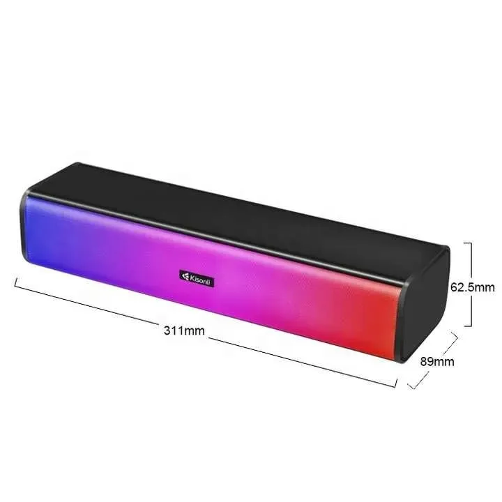 Kisonli%20I-630%20RGB%20Bluetooth%20Speaker%20Portable%20Wireless%20USB%20Sound%20Bar%20with%20BT%20RGB%20light%20Speaker%20-%20Image%203
