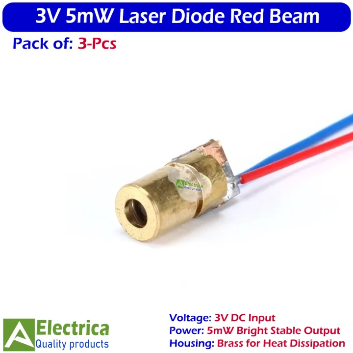 3%20pcs%20Laser%20Diode%20Brass%20Module%203V%205mW%20Red%20650nm%206mm%20OD%20for%20DIY,%20CNC%20&%20Electronics%20Projects%20by%20Electrica%20-%20Image%203