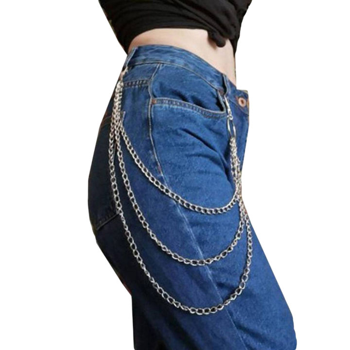 Trousers Wallet Key Chain Rock Punk Hip Hop Waist Chain Pendant Metal Accessories for Jeans Pants