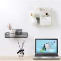 Punch-Free Multipurpose Kitchen Bathroom Wall Holder Metal Shelf Storage with Strong Magic Sticker. 