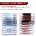 Disposable Medical Iodine Cotton Stick Iodine Disinfected Cotton Swab Cleaning Care Wound Cotton Swabs Aid First Aid Kit Supplie. 