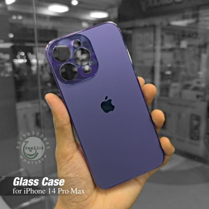Deep Purple Matte Glass Case for iPhone 14 Pro & 14 Pro Max