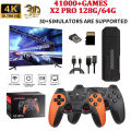 Game Stick X2 Plus, X2 pro 64GB 37,000 Plus Games 4K Game Stick 3D HD Retro Video Game Console 2 Wireless Controller 30 plus Emulator For PS1/N64/DC MORE. 