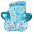 It’s a Girl and It’s a Boy 5Pcs Baby Balloons Set for Baby Girl or Baby Boy Best Foil Balloons for Baby Shower, 1st Baby Born, Welcome Baby, and other baby celebrations.. 