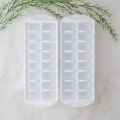 Ice Tray with Lid Large Cubes Ice Cubes Trey Plastic Mould. 