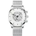 Luxury Ultra Thin Men Calendar Watch Stainless Steel Anti-Blue Light Watches Men's Watches Quartz Reloj Hombre. 