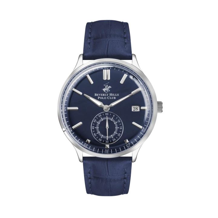 Beverly Hills Polo Club Stainless Steel Gents Leather Strap Watch BP3260X.499 - Wrist Watch for Men
