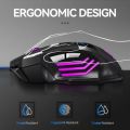 3200 DPI Gaming Mouse With 7 Programmable Buttons - 7 Light RGB Gaming Mouse USB Wired For PC, Laptop, Pubg Mobile, Free Fire. Minecraft By Funbug. 