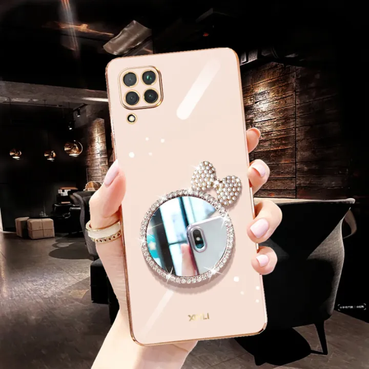 For%20Huawei%20Nova%207i%20Back%20Cover%20Bowknot%20Makeup%20Mirror%20Luxury%206D%20Plating%20Frame%20Shiny%20Cases%20Soft%20Silicone%20Square%20Protective%20Mobile%20Phone%20Case%20for%20Girls%20-%20Image%202