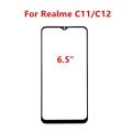Touch Screen For Realme C55 C53 C33 C11 C12 C30S C20 C21 C25 C35 Front Panel Repair LCD Display Out Glass Repair Part + OCA. 