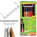 Wonder Hanger Pack Of 8 in White, Magical Hangers, Space Saving Solution for Your Closet- Closet Wardrobe Organizer. 