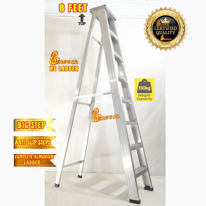 8 Step Aluminium Ladder Height 8 FT.   Moveable ladder