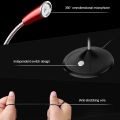 Flexible Stand Mini Studio Speech Microphone 3.5mm Gooseneck Mic with cable for Computer Notebook PC Desktop Professional Recording Microphone. 