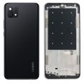 Oppo A16e Housing Middle Frame With Side Button and Camera Lens Complete Body Casing Replacement For A16e - Blue And Black. 