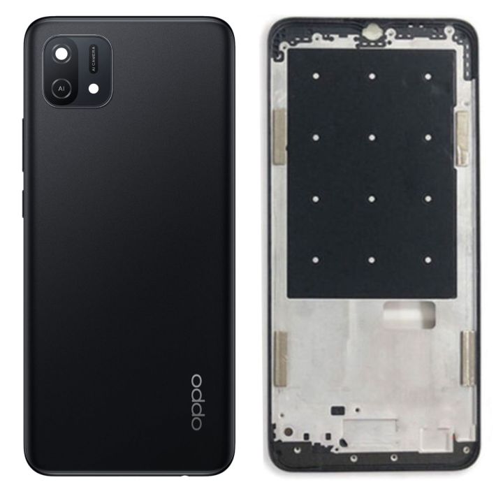 Oppo%20A16e%20Housing%20Middle%20Frame%20With%20Side%20Button%20and%20Camera%20Lens%20Complete%20Body%20Casing%20Replacement%20For%20A16e%20-%20Blue%20And%20Black%20-%20Image%202